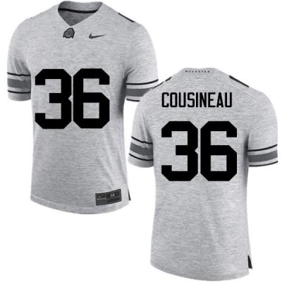Men's Ohio State Buckeyes #36 Tom Cousineau Gray Nike NCAA College Football Jersey Designated VHE3544XI